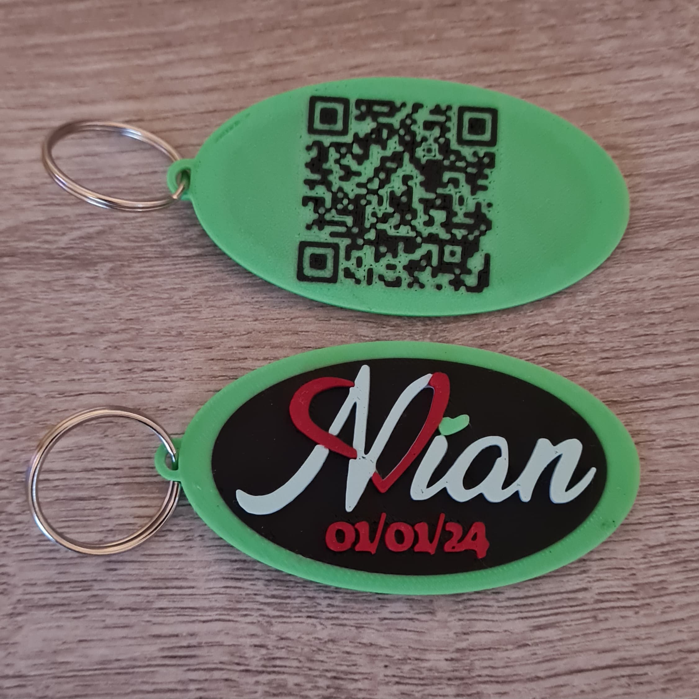 Custom Text Keyring